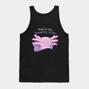 Sleepy Axolotl - Dreamtime Doodle Tank Top